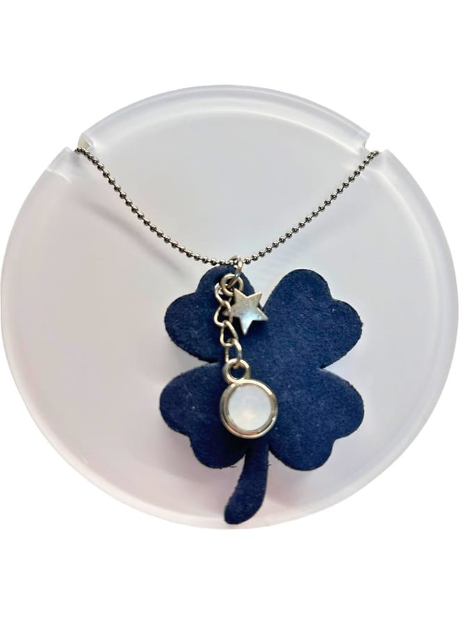 2 Love it Klaver Dark Denim - Ketting
