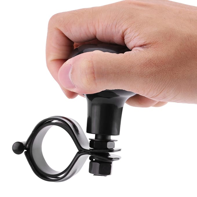 Zwart Universeel Auto Heavy Duty Stuurknop Spinner Handvat Bal wit