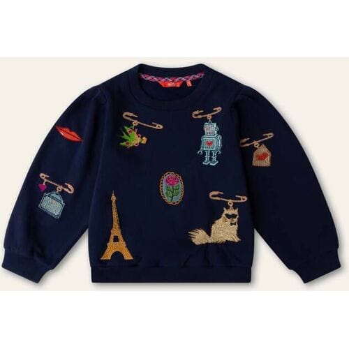 Oilily Honny Sweater- maat110/5yr Peacoat