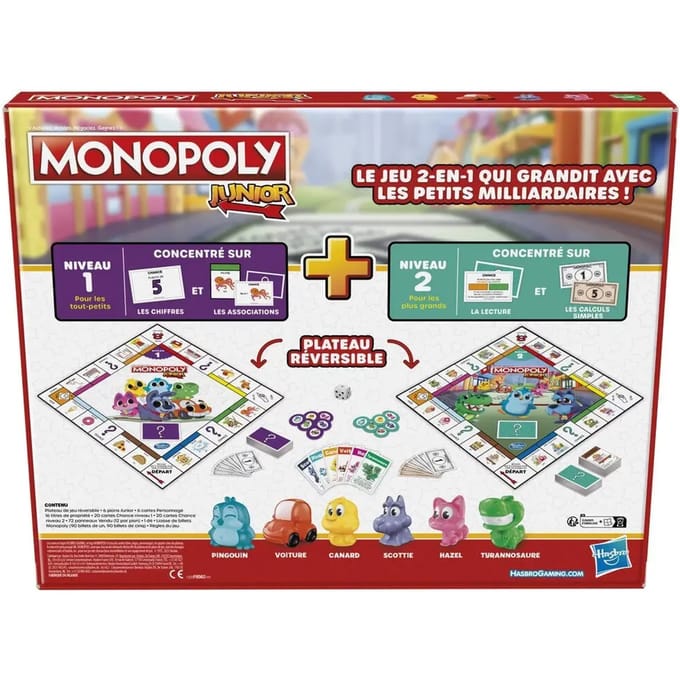 Junior Monopoly Bordspellen Hasbro France