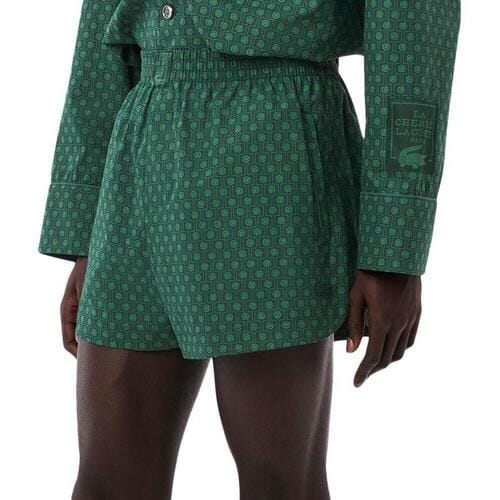 Korte Broek Lacoste Runway Print Popelin