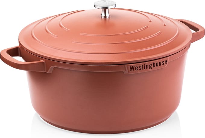 Westinghouse Performance Braadpan – Ø28 cm – Inductie Pan – Inclusief Deksel – Oranje