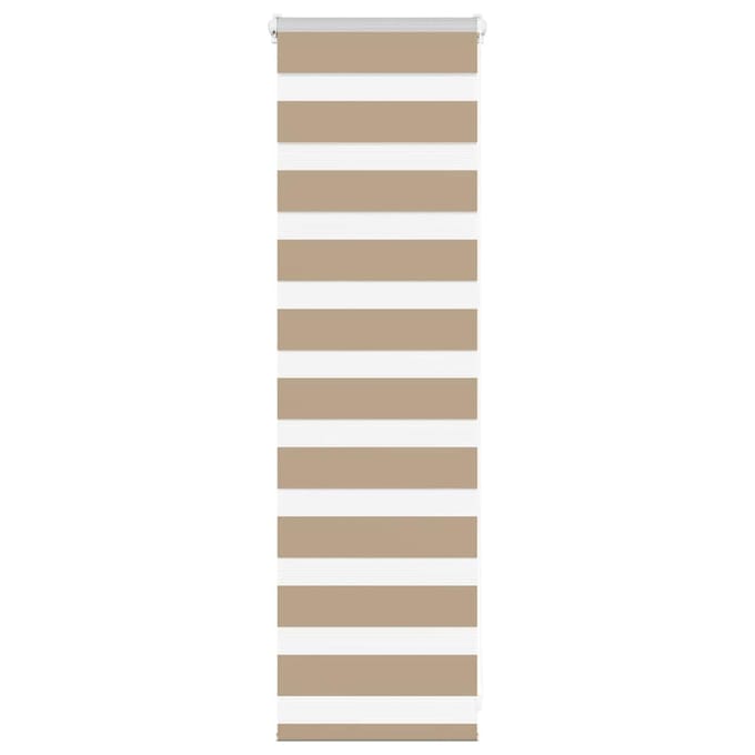vidaXL - Zebrajaloezie - 40x100 - cm - stofbreedte - 35,9 - cm - polyester - zandbruin