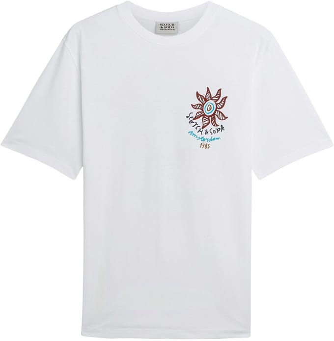 Scotch & Soda Front And Back Artwork Regularfit Tshirt