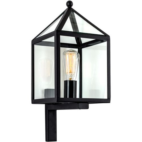 KS Verlichting Bloemendaal Muurlamp Zwart met LED