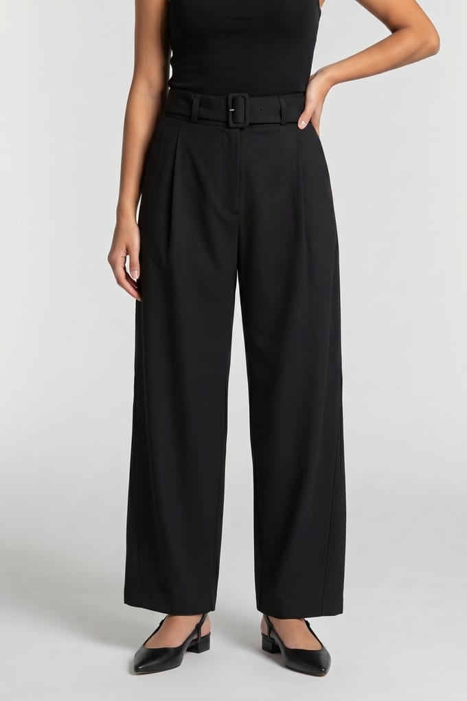 & Other Stories Anna Wool Trouser Black Maat: 34 | Pantalons Outlet | Dames | Zwart