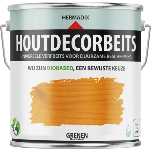 Hermadix Houtdecor Verfbeits Transparant - 0,75 liter - 652 Grenen