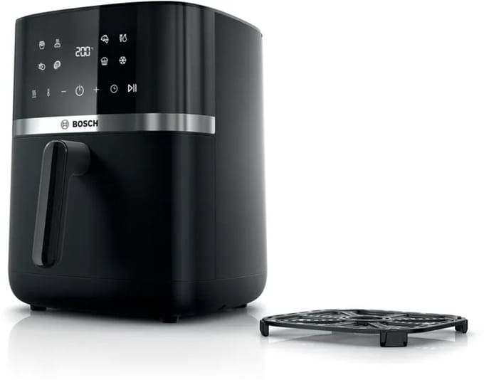 Bosch MAFS2462B Heteluchtfriteuse - 6,1 L - 2050 W - Zwart - 9 programma's - Dual Heating