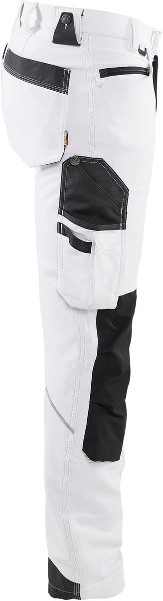 Blaklader Schildersbroek met 4-weg stretch 1089-1645 - Wit/Donkergrijs - D108