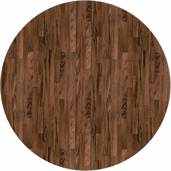 Ronde Eettafel Tafelblad Massief Eikenhout Lichtbruin