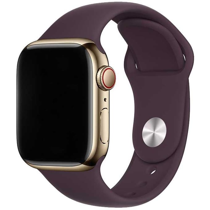 2+1 | Apple Watch Bandje Vyon - Siliconen - Donkere Kers