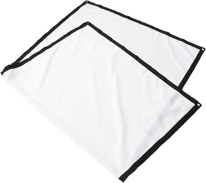Projectiescherm - Beamerdoek - Thuisbioscoop Creëren - Draagbaar Lichtverspreiding - 60-100 inch - Wit