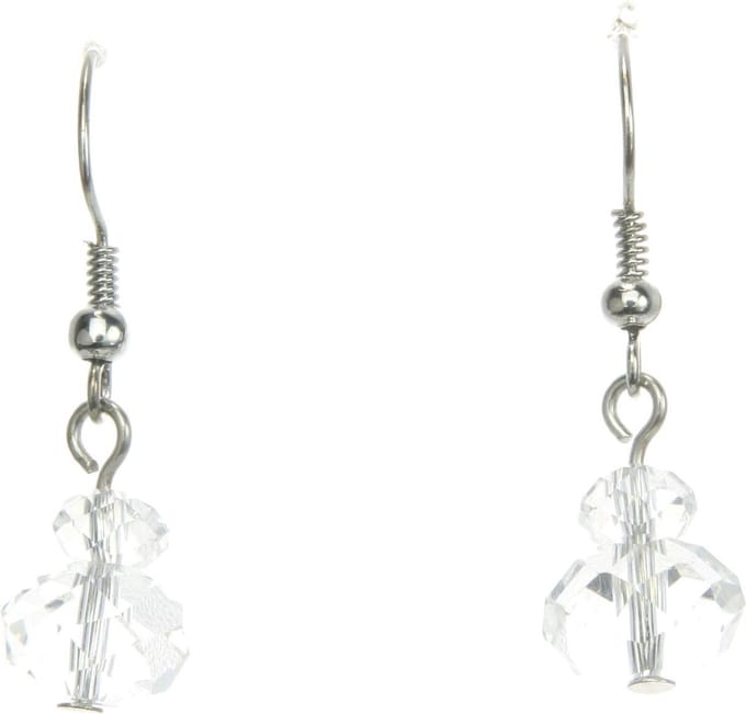 Behave - Oorhanger met heldere kralen - minimalistische dagstijl