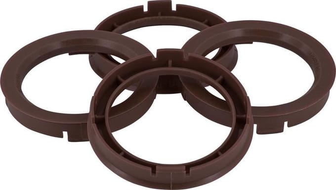 Set TPI Centreerringen - 69.1->67.6mm - Coffee Bruin