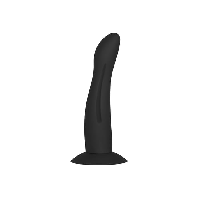 Rimba - Verwisselbare Curvy dildo Met Zuignap Voor strap-on En voorbind Harnasjes