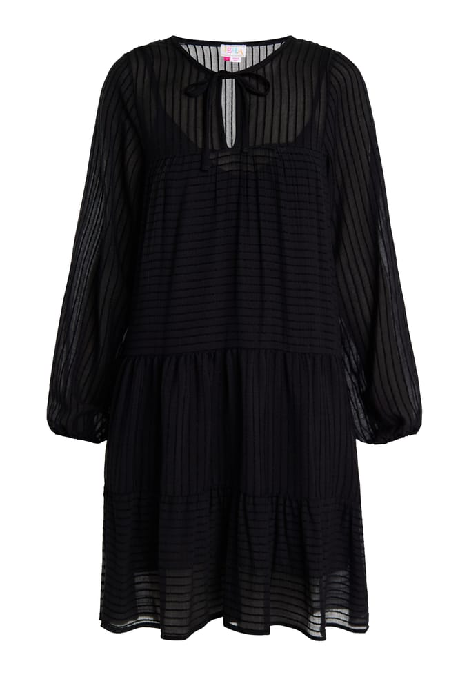 IZIA Midi-jurk met gestreept dessin Dames zwart
