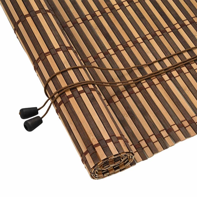 vidaXL - Rolgordijn - Bruin - 100 - x - 220 - cm - Bamboe