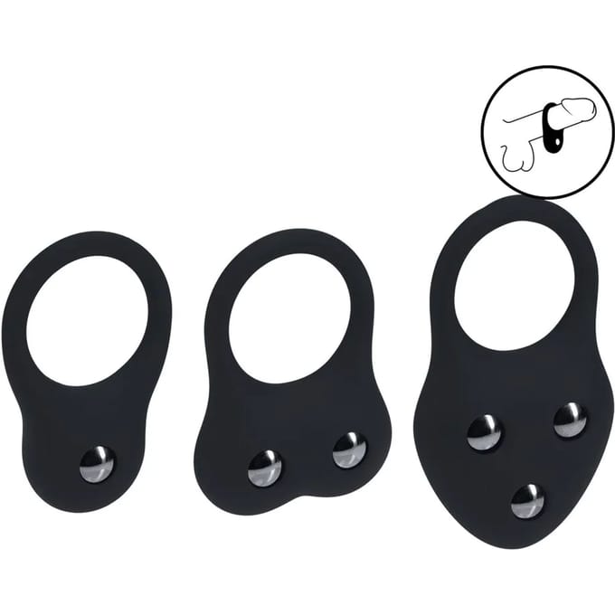 Levelz - Silicone Training Cockring Set - 3 verschillende modellen