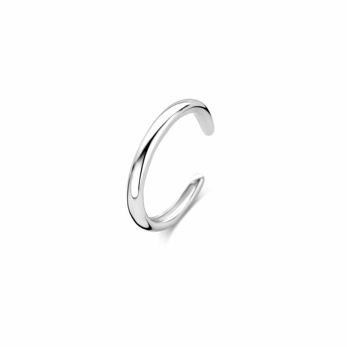 Zilveren gerhodineerde earcuff 10 mm - 1341134
