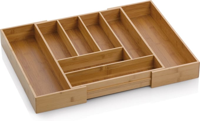 Bestekbak uitschuifbaar 35 cm x 43 cm, Bamboe - Kela | Kalma