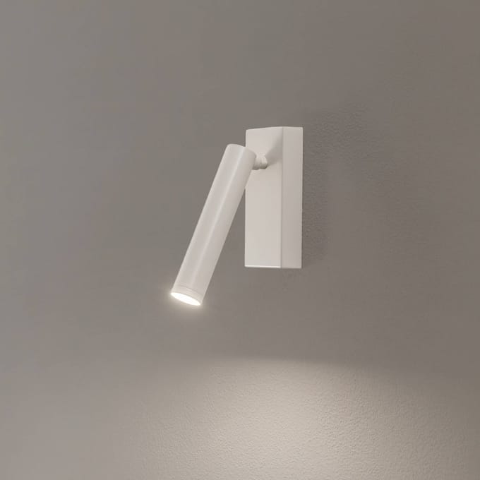 Argon LED wandlamp Rulo, beige, staal, 3000 K