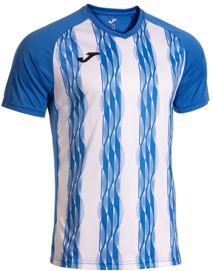 Joma Inter V T-shirt Met Korte Mouwen Blauw M Man