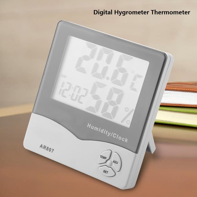 SMART SENSOR AR807 Hygromètre Thermomètre Numérique Température Humidité gray