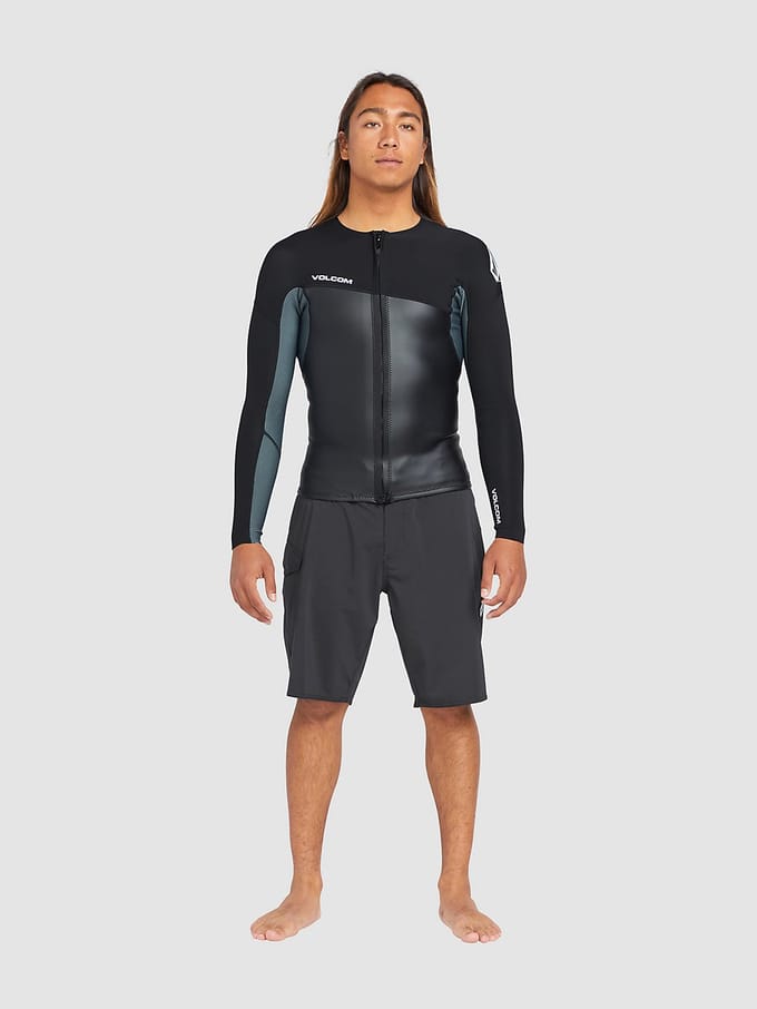 Volcom 1.5Mm Front Zip Lycra zwart