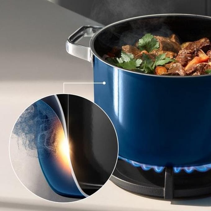Fusiontec Mineral Pro, 4-Piece Cookware Set, Tim Raue Ocean Blue