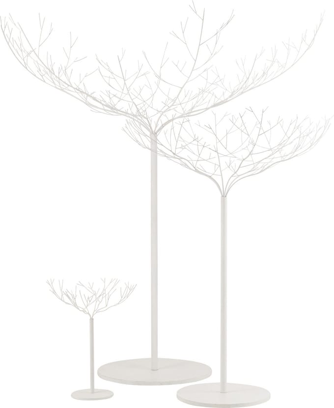 J-Line decoratie boom - metaal - wit - large