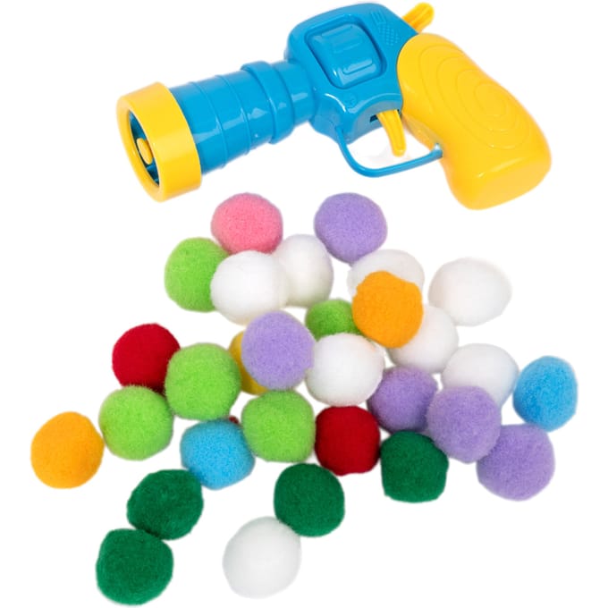 zooplus Basics pluche ballenkanon voor katten incl. 30 pluche ballen