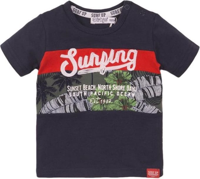 Dirkje Shirt  'Hawaii' Navy Maat 104