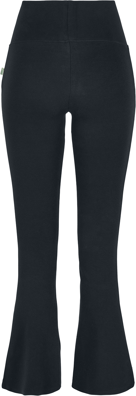 Urban Classics Organic Interlock Bootcut Dames Legging - zwart - XS