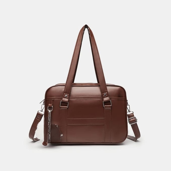Uniformtas Schoudertas Dames Schuin Over-de-schouder Tas Pendeltas Eenvoudige Handtas brown veelkleurig