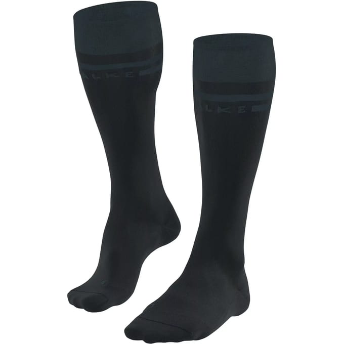 FALKE SK7 warm dun functioneel materiaal skisokken dames zwart - maat 35-36