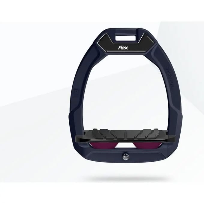 Veiligheidsstijgbeugels Rood/Zwart/Paars met Grip Flex-On Safe-On