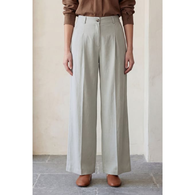 Comfort Plissé Recht Gemaakte Broek
