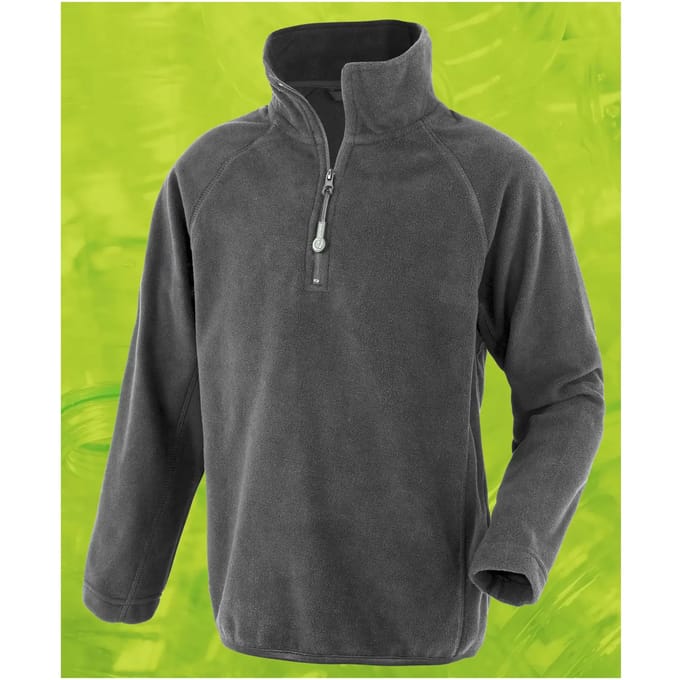 Kinderen fleece met rits van gerecycled polyester Result