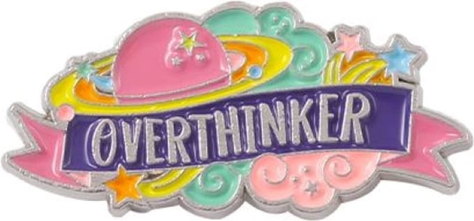 Pin Broche - enamel pin - kledingspeld - Overthinker