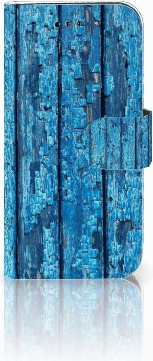 Samsung Galaxy A3 2017 Book Style Case Wood Blue