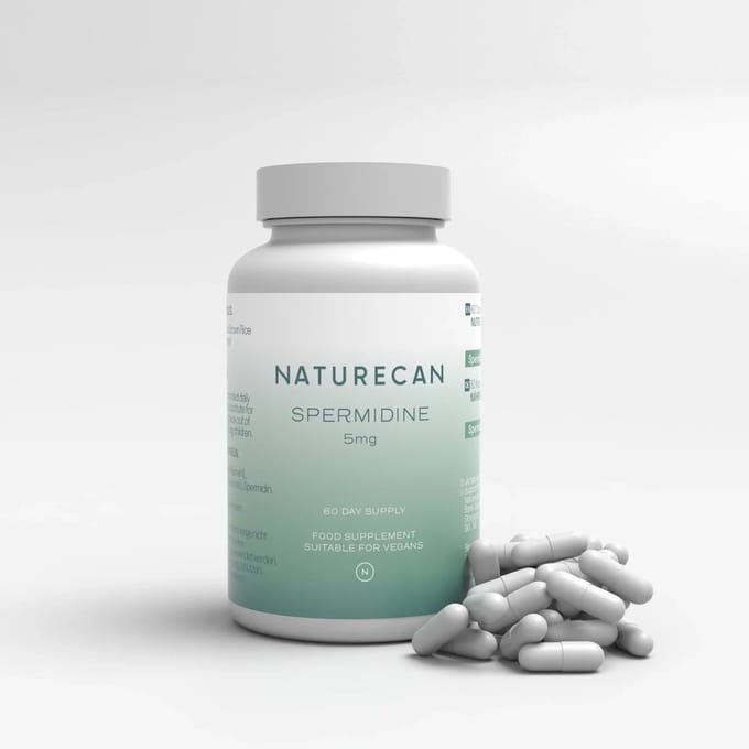 Naturecan Spermidine Capsules - 5 mg Spermidine - 60 Capsules - Celvernieuwing & Autofagie