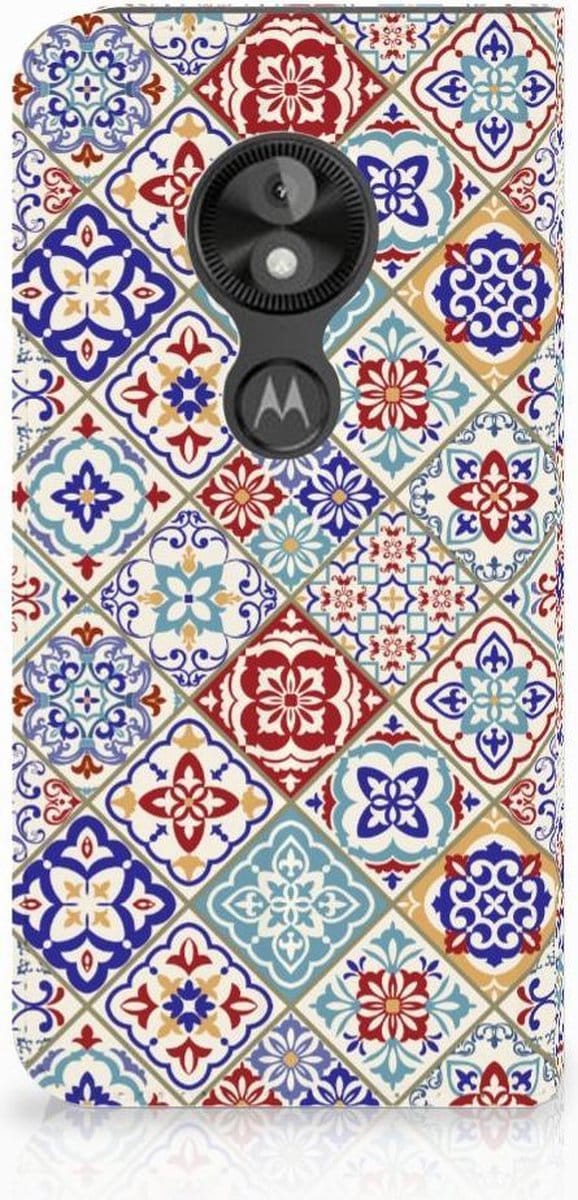 Motorola Moto E5 Play Standcase Tiles Color