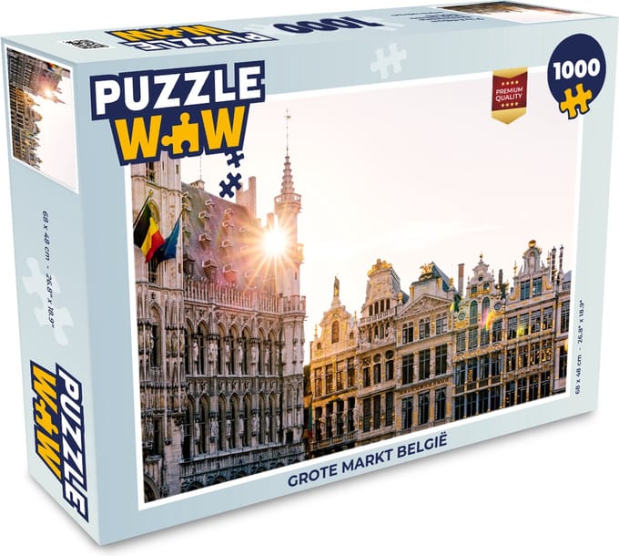 Puzzel Grote markt België - Legpuzzel - Puzzel 1000 stukjes volwassenen