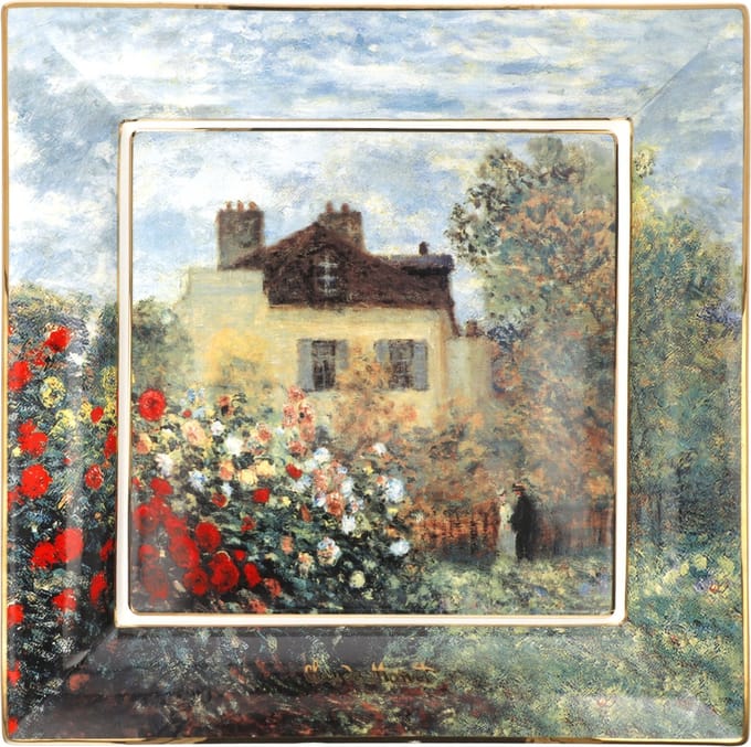 Goebel - Claude Monet | Schaal Het Kunstenaarshuis | Porselein - 30cm - met echt goud