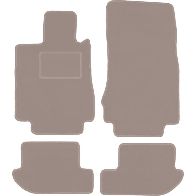 Beige velours matten voor: Mercedes CL W215 coupé (1999-1006)