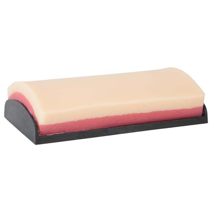 Simulatie Menselijke Huid Incisie Hechting Trainingsmodel Injectie Oefenpad Module beige