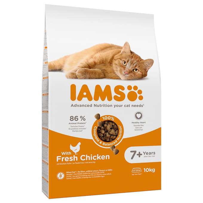 Iams Cat Mature & Senior - Kip - Kattenvoer - 10 kg