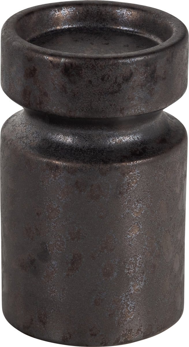 BePureHome Bombay Kaarsenhouder Keramiek Bruin - Set van 2