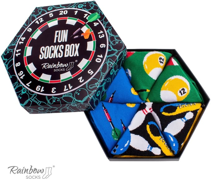 Rainbow Socks - Giftbox Voor Entertainment Liefhebbers - EU 36-40