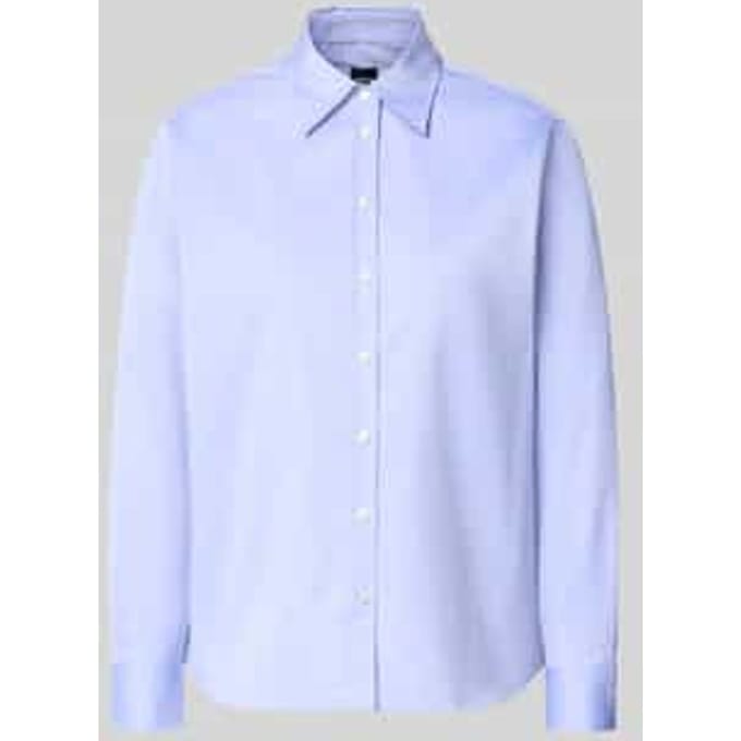 Regular fit blouse met lange mouwen van puur katoen model 'Baisana'